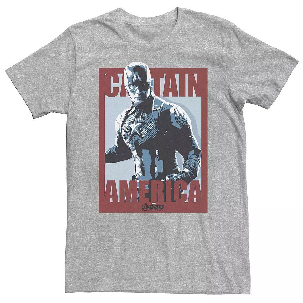 Big & Tall Marvel Avengers Endgame Captain America Poster Tee, Men's,  Product Image