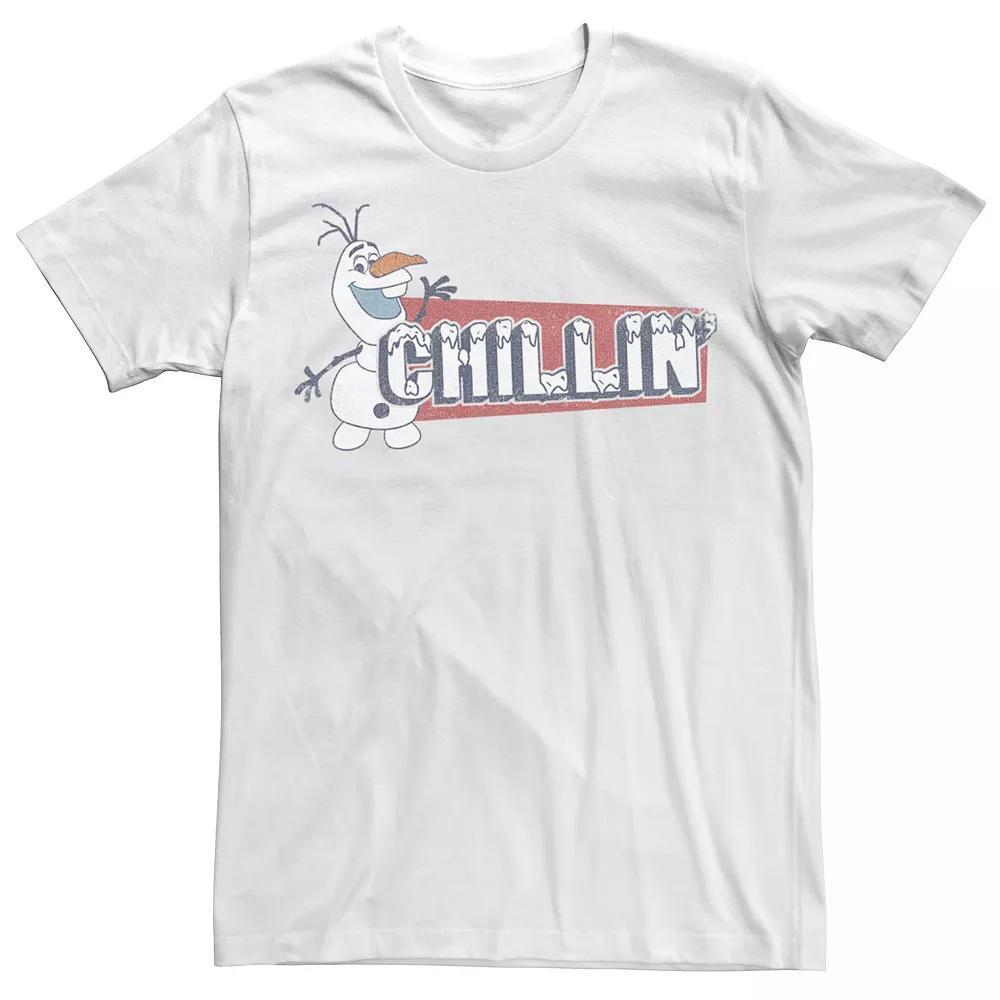 Disney's Frozen Olaf Men's Chillin' Red Block Text Tee, Size: Medium, White Product Image