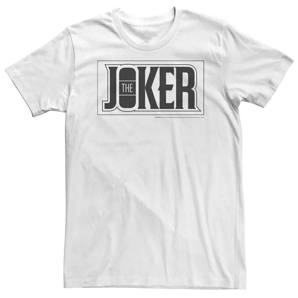 Big & Tall DC Comics The Joker Bold Text Poster Tee, Men's,  Product Image