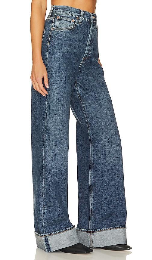 Dame Wide-Leg Cuffed Jeans Product Image