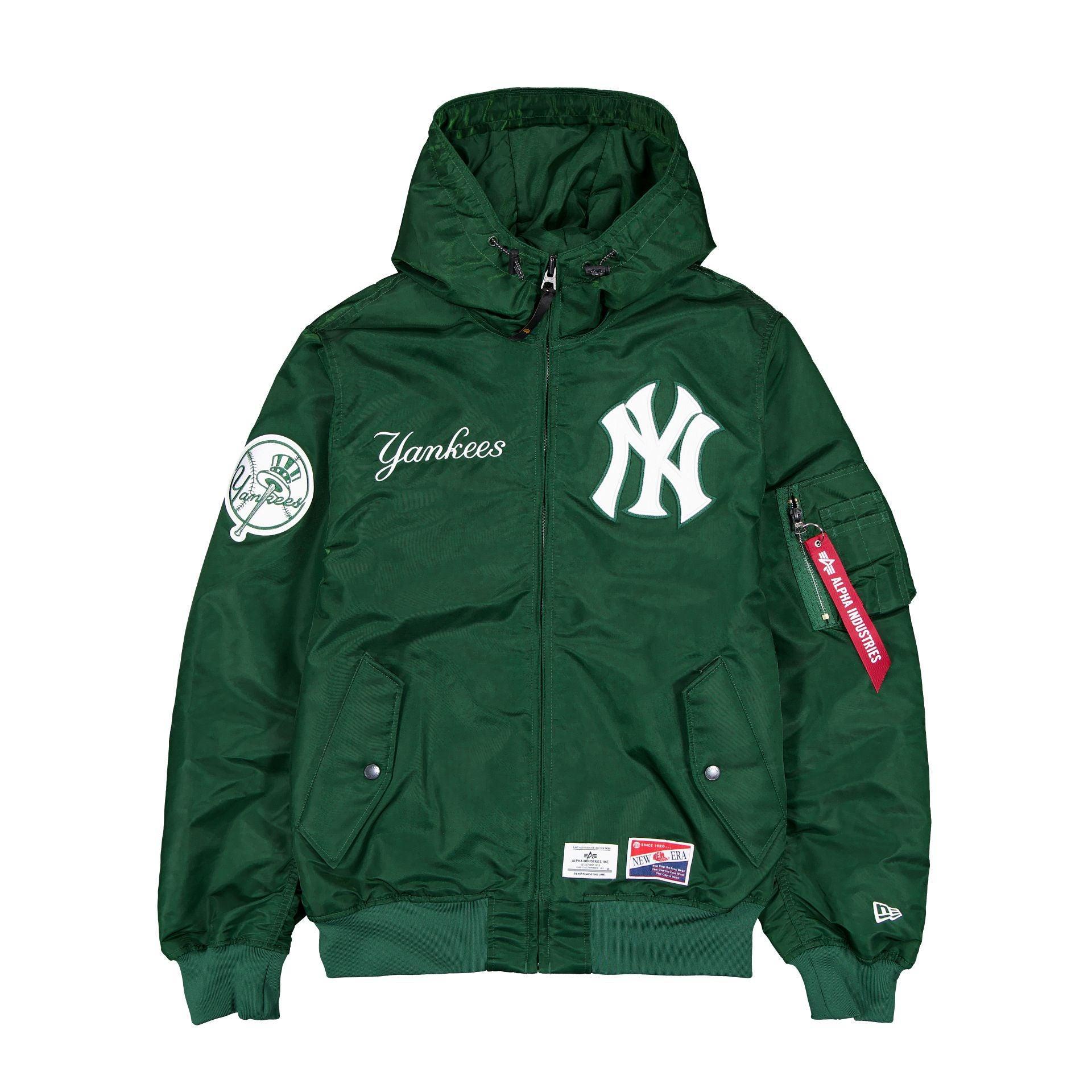 Alpha Industries x New York Yankees L-2B Hooded Bomber Jacket Brown Male Product Image