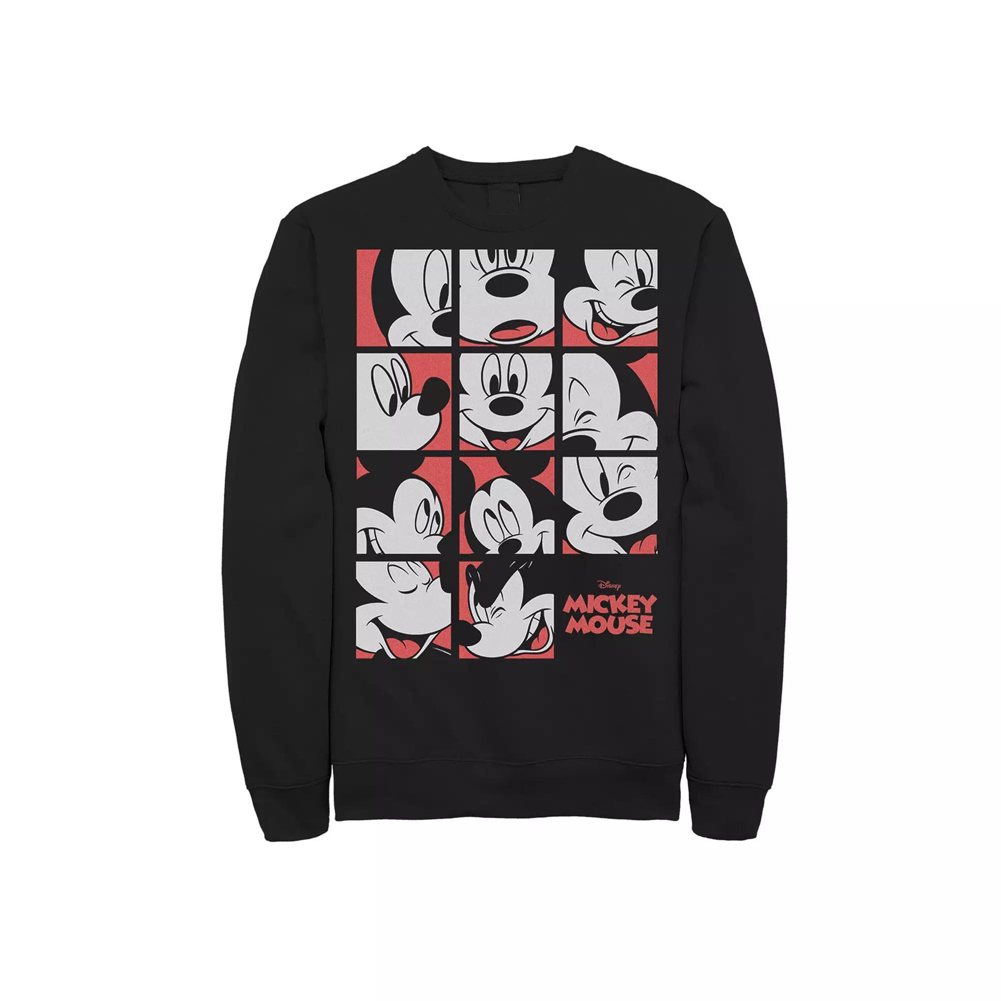 Men's Disney's Mickey Mouse Expressions Boxes Sweatshirt,  Product Image