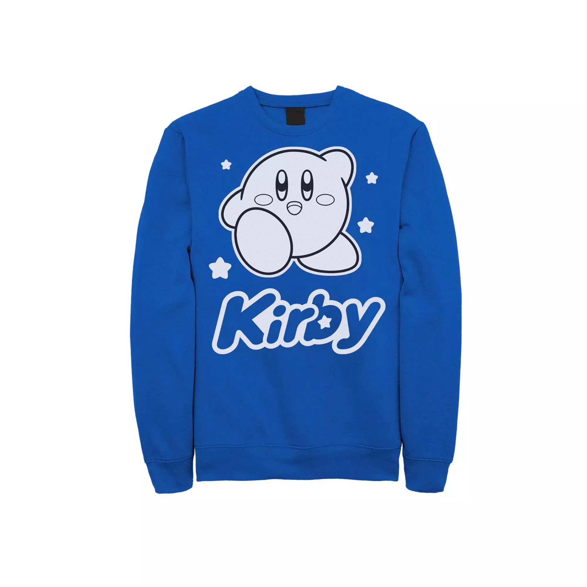 Men's Nintendo Kirby Monochrome Style Fleece,  Product Image