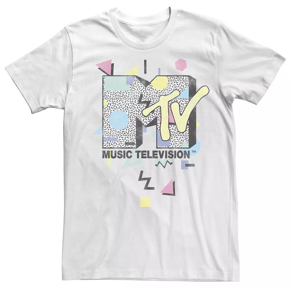 Men's MTV 90's Colorful Art Style Logo Tee,  Product Image