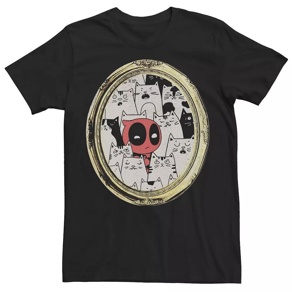 Big & Tall Marvel Deadpool Cats Rule Everything Around Me Tee, Men's,  Product Image