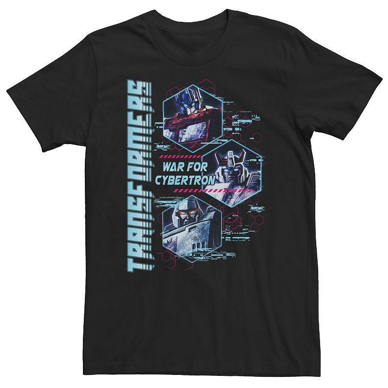 Big & Tall Transformers: War For Cybertron Hexagon Portraits Tee, Men's, Size: Large Tall, Black Product Image