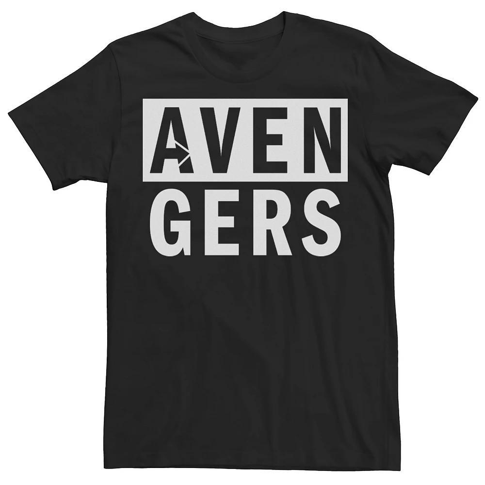 Mens Marvel Avengers Two Toned Stacked Text Tee Product Image