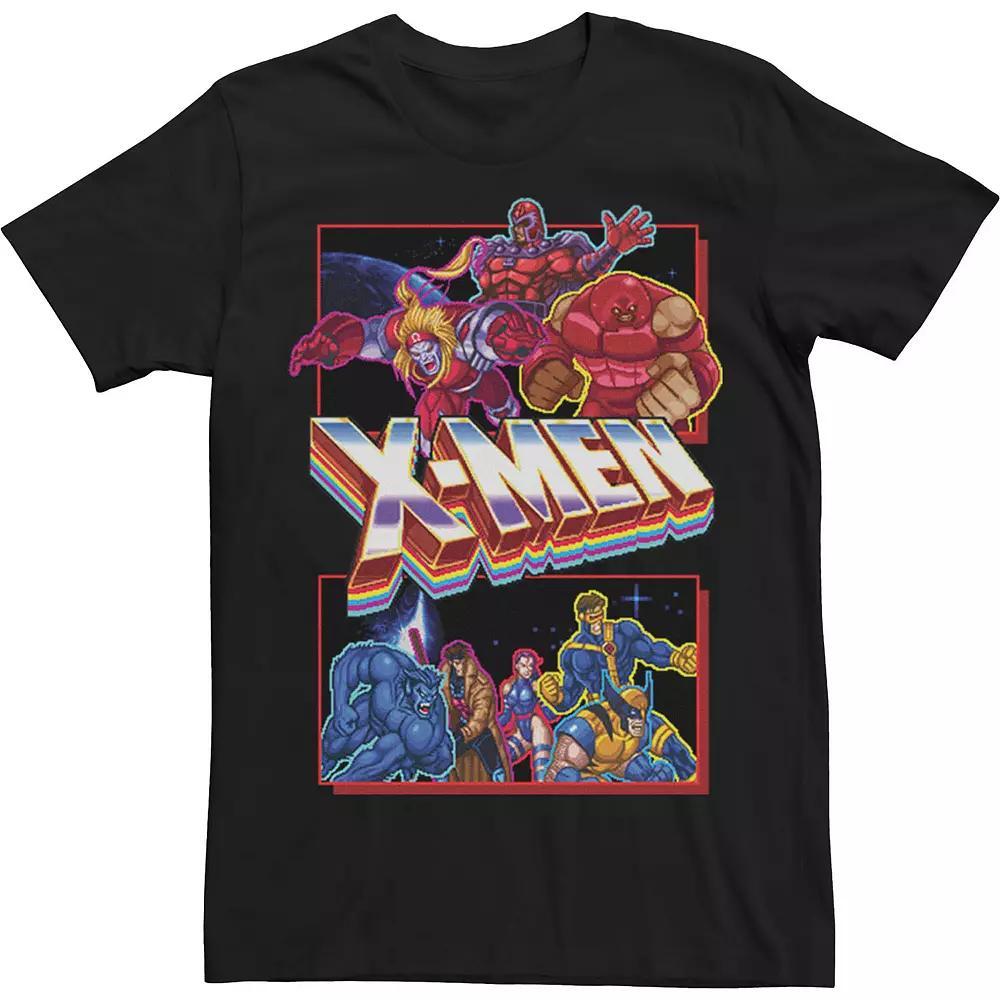 Big & Tall Marvel X-Men Retro Video Game Logo Panels Tee, Men's,  Product Image