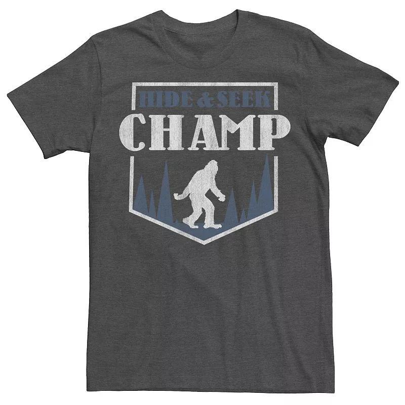 Big & Tall Hide & Seek Champ Bigfoot Tee, Mens Grey Heather Product Image