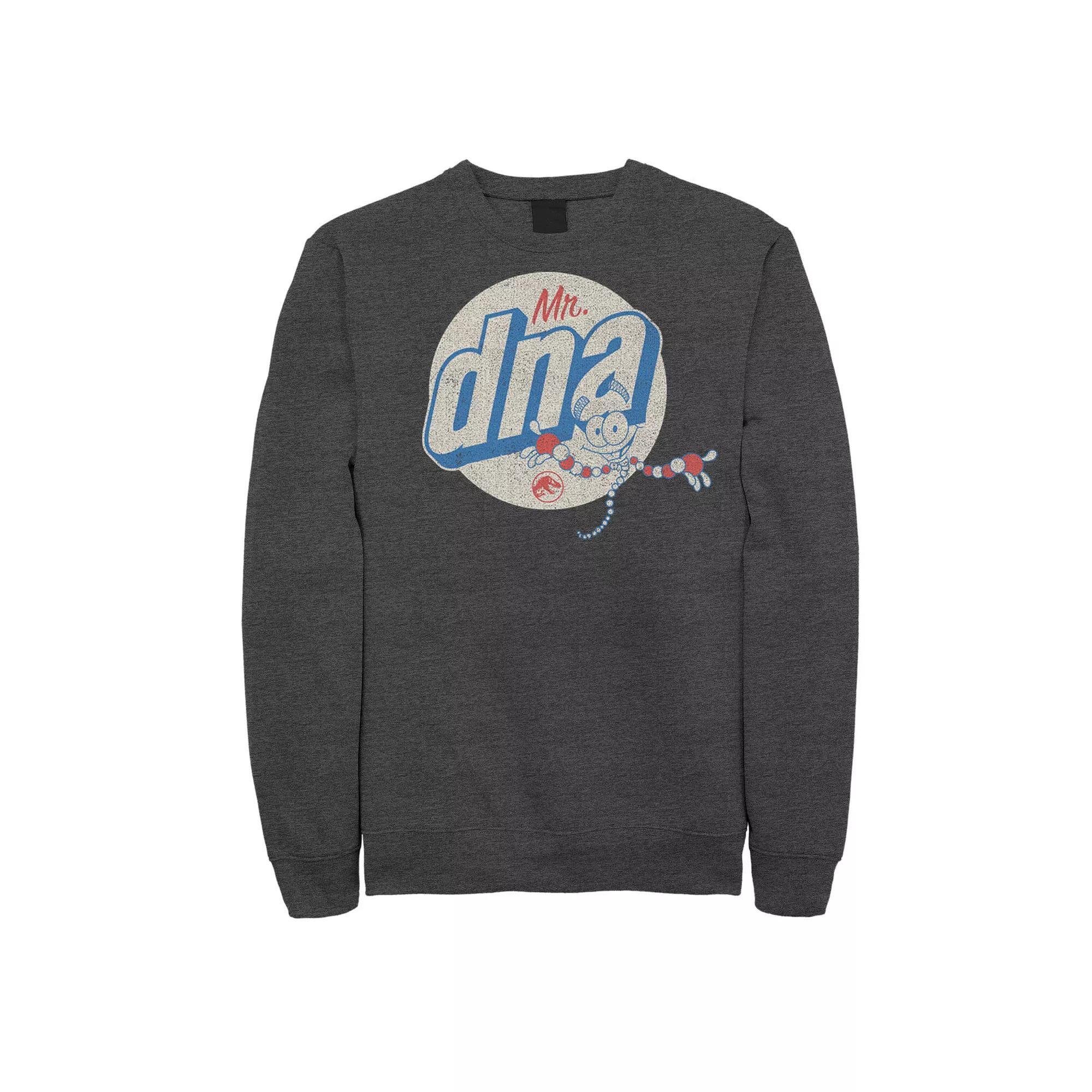 Men's Jurassic World Vintage Mr. DNA Logo Sweatshirt,  Product Image