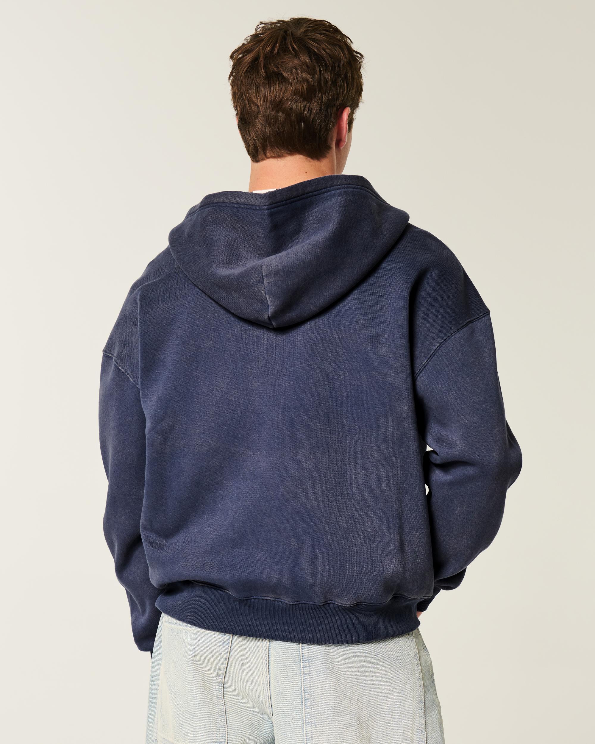 Boxy Zip-Up Hoodie Product Image