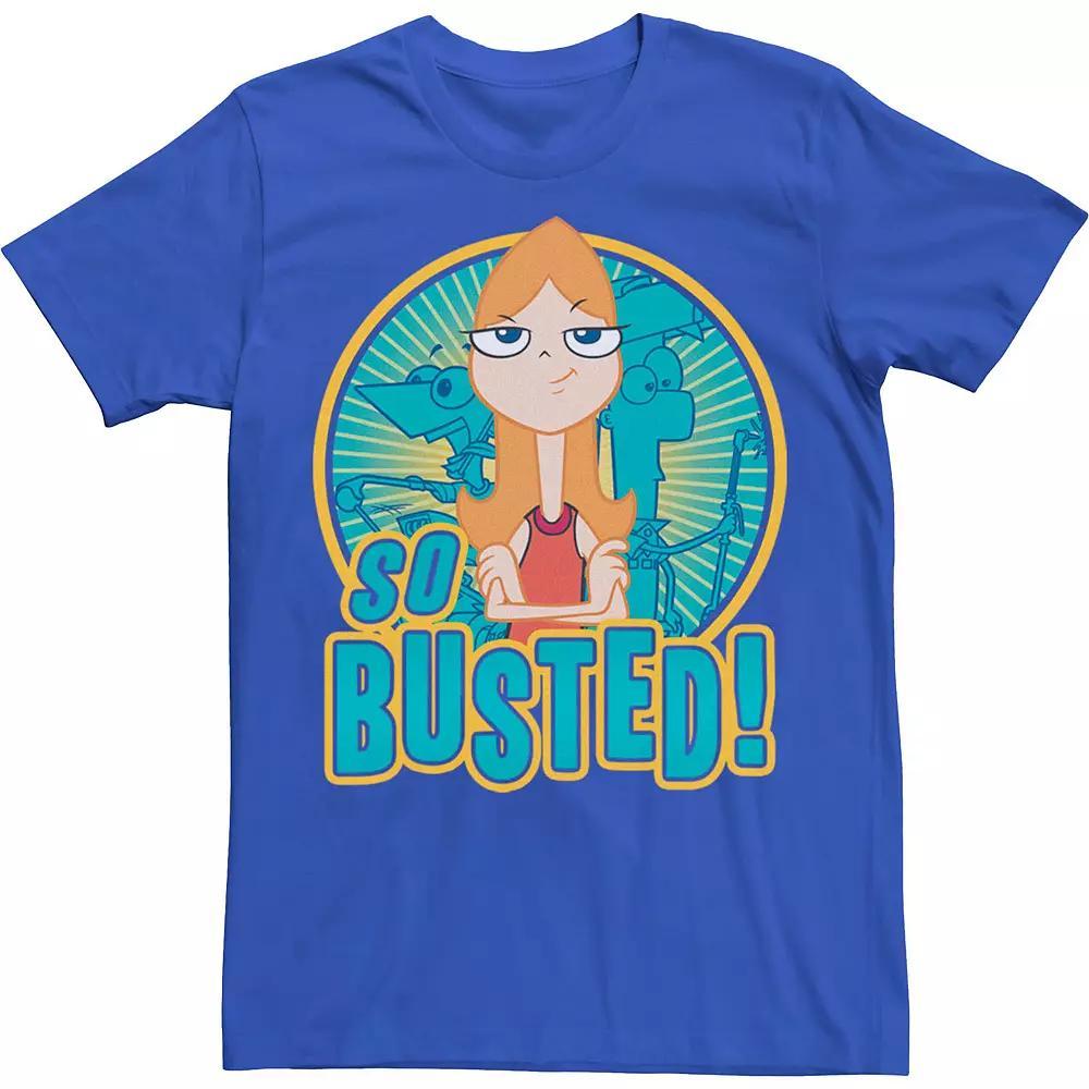 Disney's Phineas And Ferb So Busted Poster Men's Tee,  Product Image