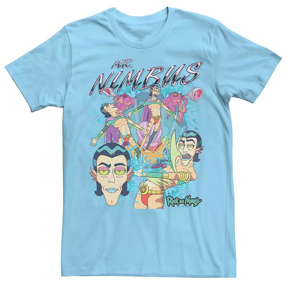 Men's Rick And Morty Mr. Nimbus Poses Tee,  Product Image