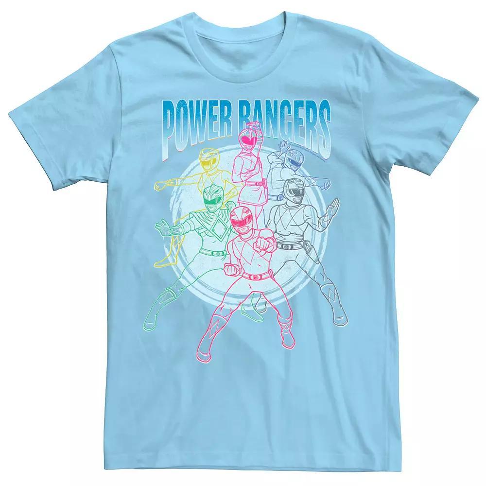 Men's Power Rangers Outlines Group Shot Tee,  Product Image