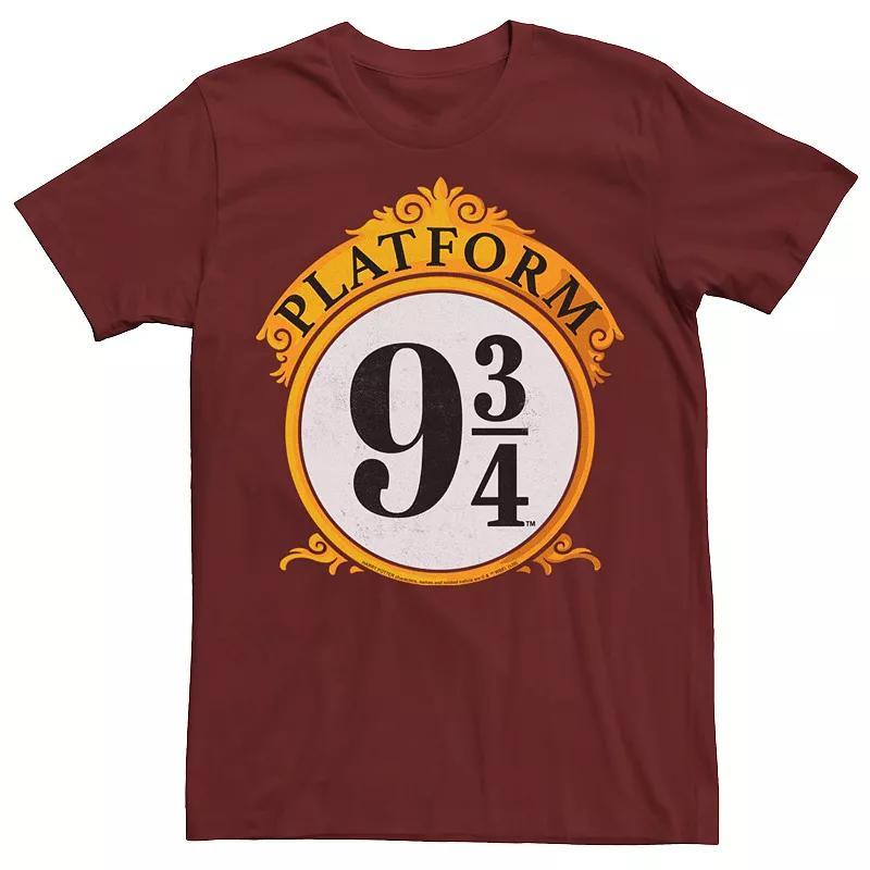 Men's Harry Potter Platform 9 &3/4 Sign Tee, Size: XXL, Black Product Image