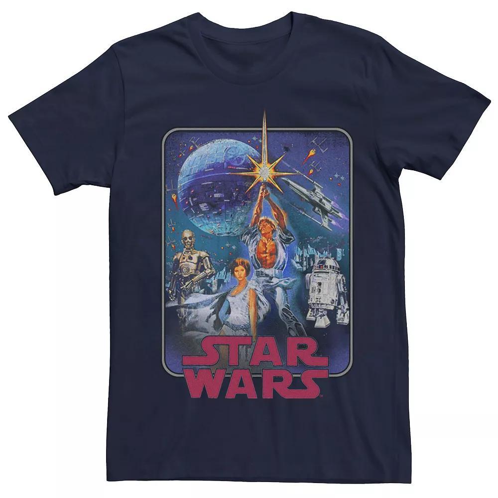 Men's Star Wars Poster Redux Tee, Size: Large, Blue Product Image