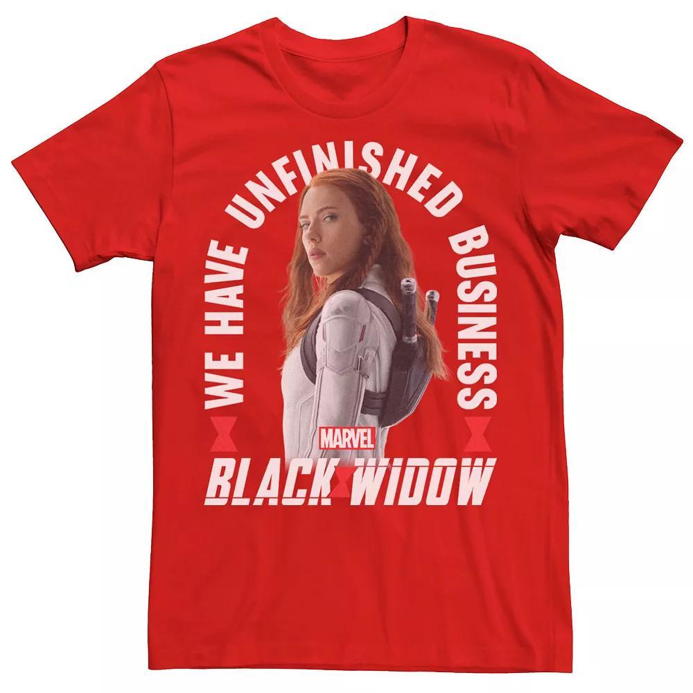 Men's Marvel Black Widow Unfinished Business Portrait Tee,  Product Image
