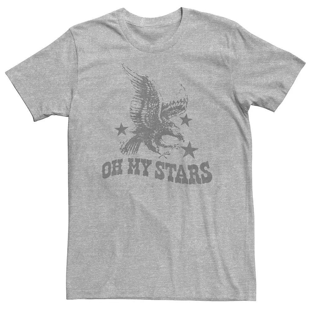 Big & Tall Americana "Oh My Stars" Eagle Tee, Men's, Size: 3XL Tall, Athletic Grey Product Image