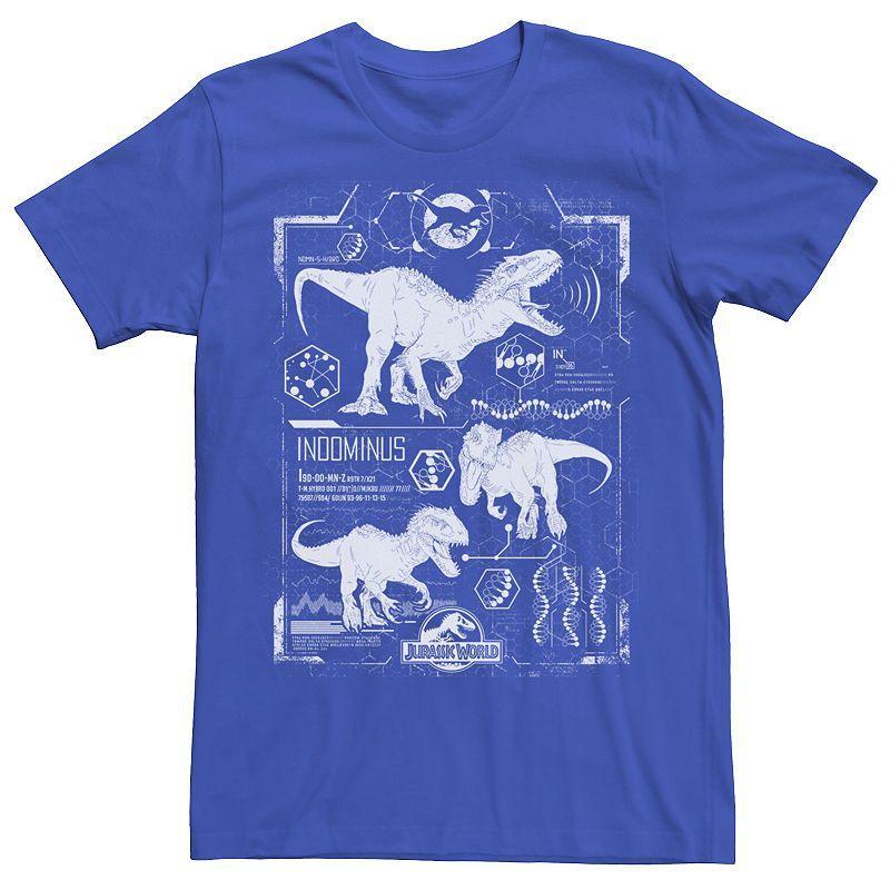 Mens Jurassic World Indominus Rex Schematic Tee, Mens Product Image