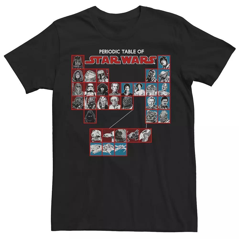Men's Star Wars Periodic Table Of Heroes Tee, Size: Medium, Black Product Image