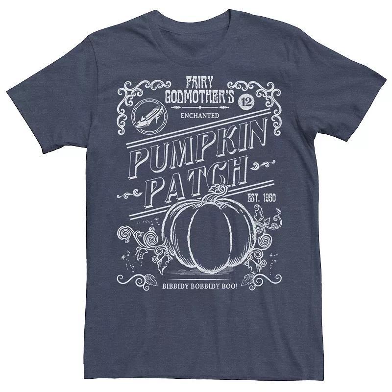 Disneys Cinderella Pumpkin Patch Poster Mens Tee Navy Grey Product Image