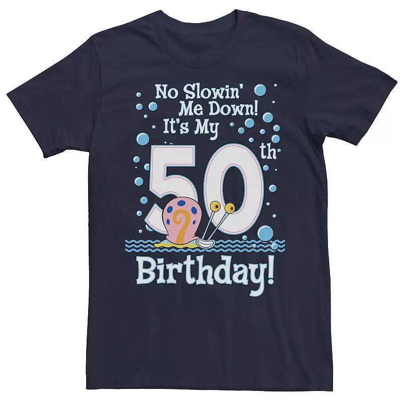 Men's SpongeBob SquarePants Gary 50th Birthday Short Sleeve Tee,  Product Image