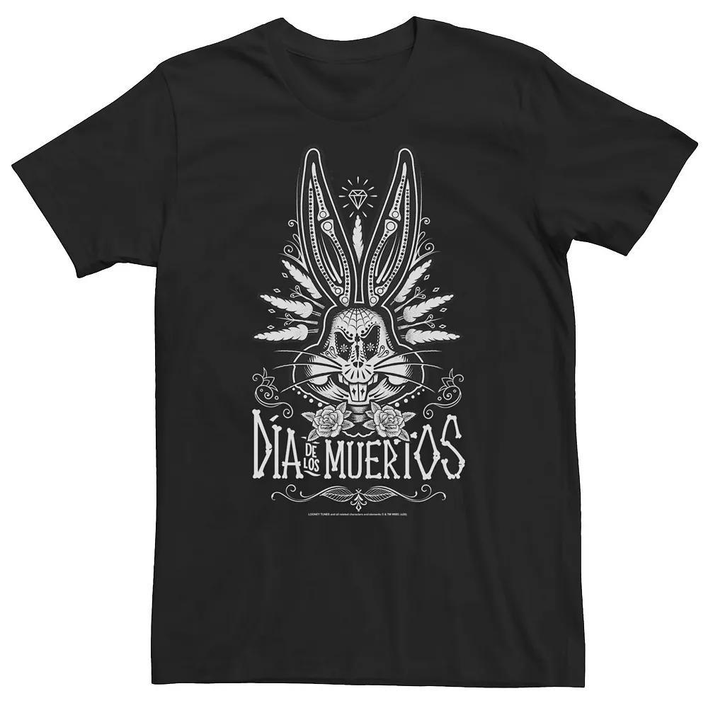 Big & Tall Looney Tunes Dia De Los Muertos Bugs Bunny Big Face Tee, Men's,  Product Image