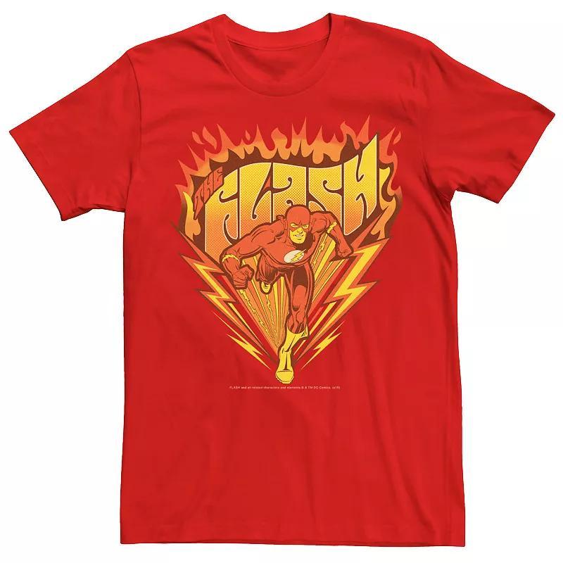 Men's Flash Running Flame Logo Tee, Size: Medium, Red Product Image