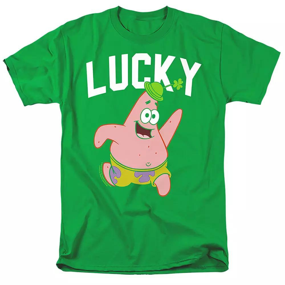 Men's SpongeBob Lucky Patrick Graphic Tee,  Product Image