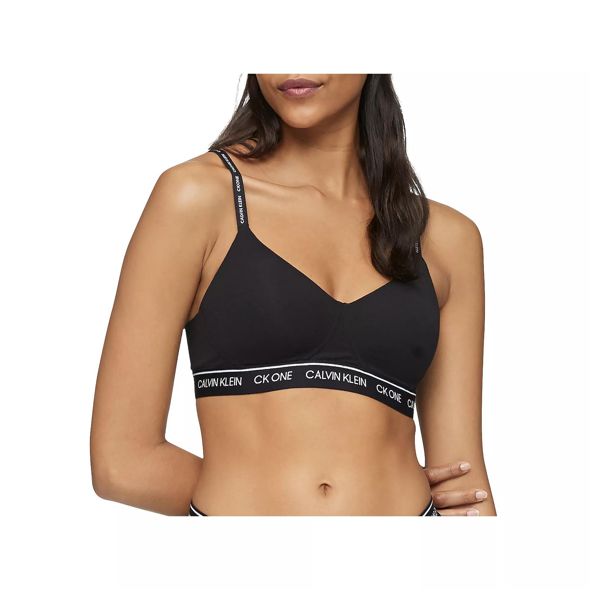 Women's Calvin Klein Archive Logo Lightly Lined Bralette QF6094,  Product Image