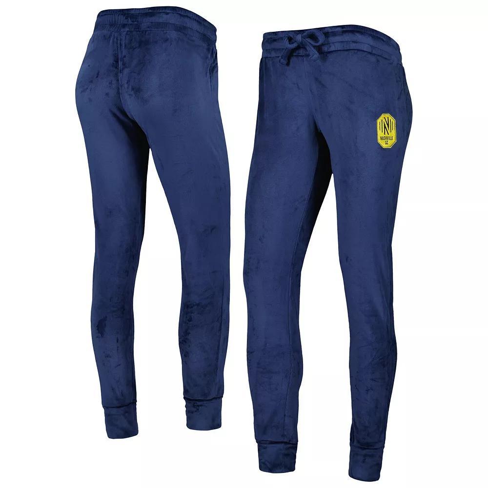 Women's Concepts Sport Navy Nashville SC Intermission Velour Cuffed Pants,  Product Image