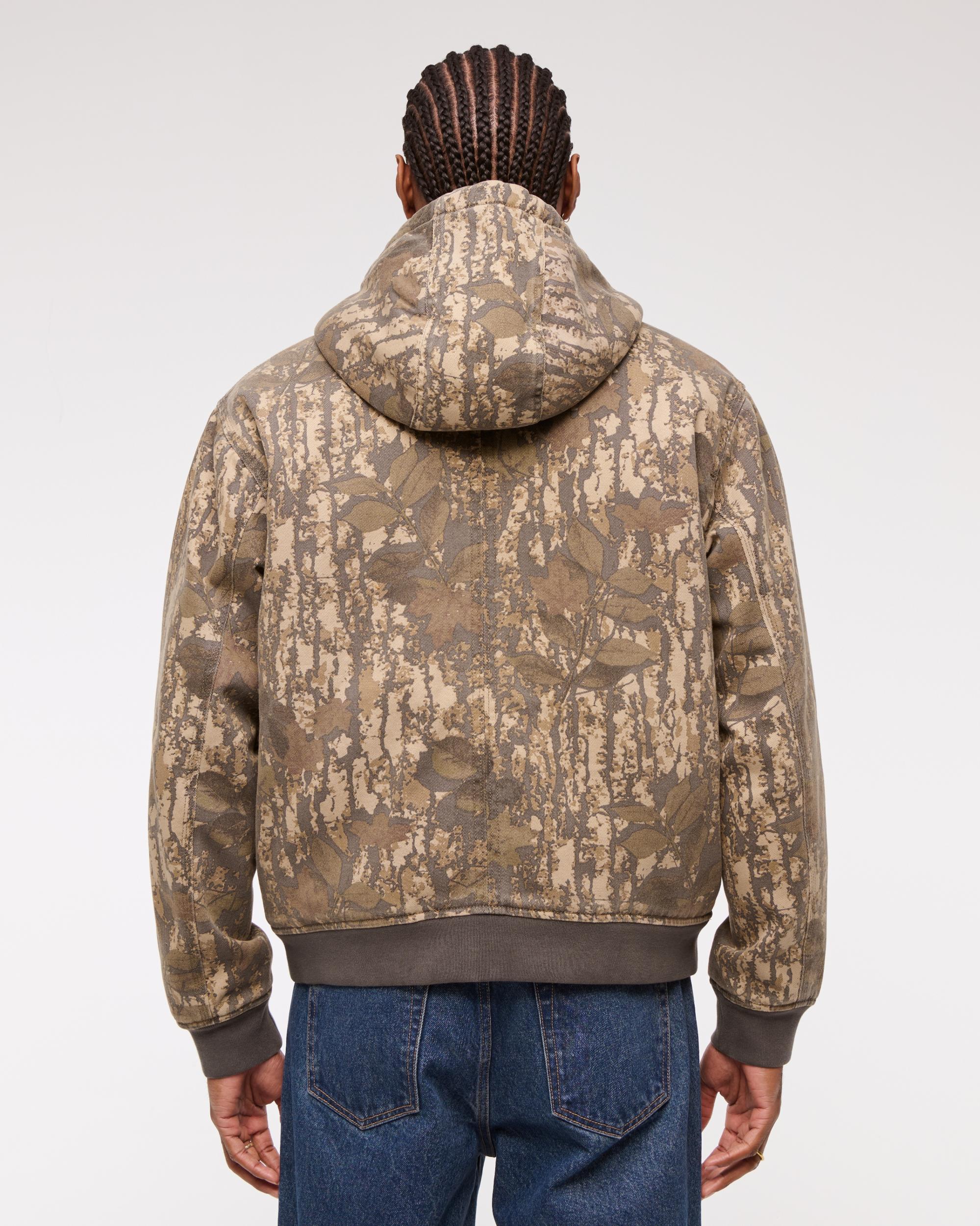 Hooded Workwear Bomber Jacket Product Image
