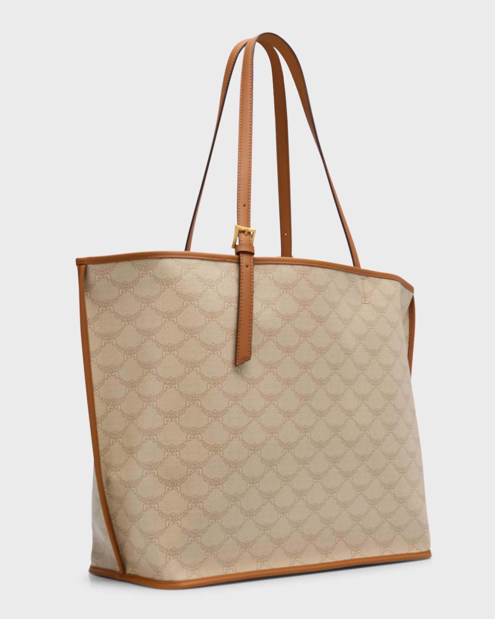 Lauretos Monogram Canvas Shopper Tote Bag Product Image