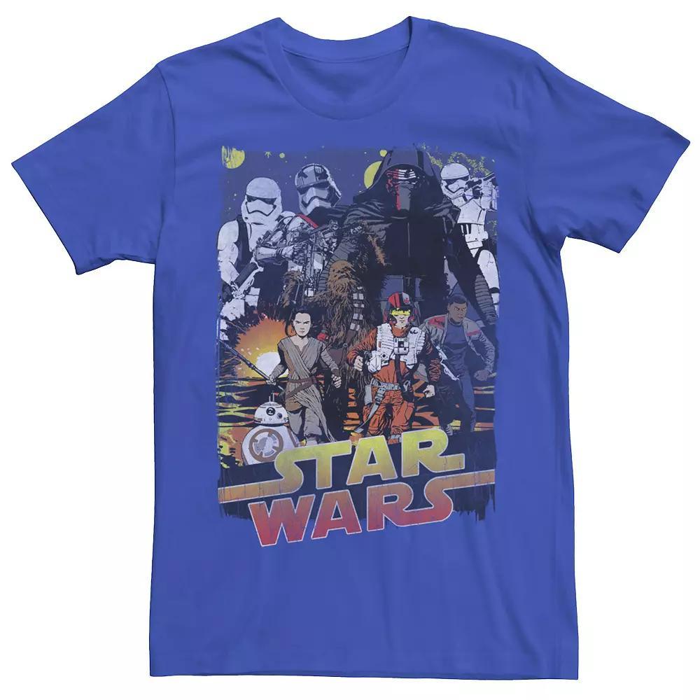 Men's Star Wars Movie Poster Kylo Ren & Rebels Tee,  Product Image