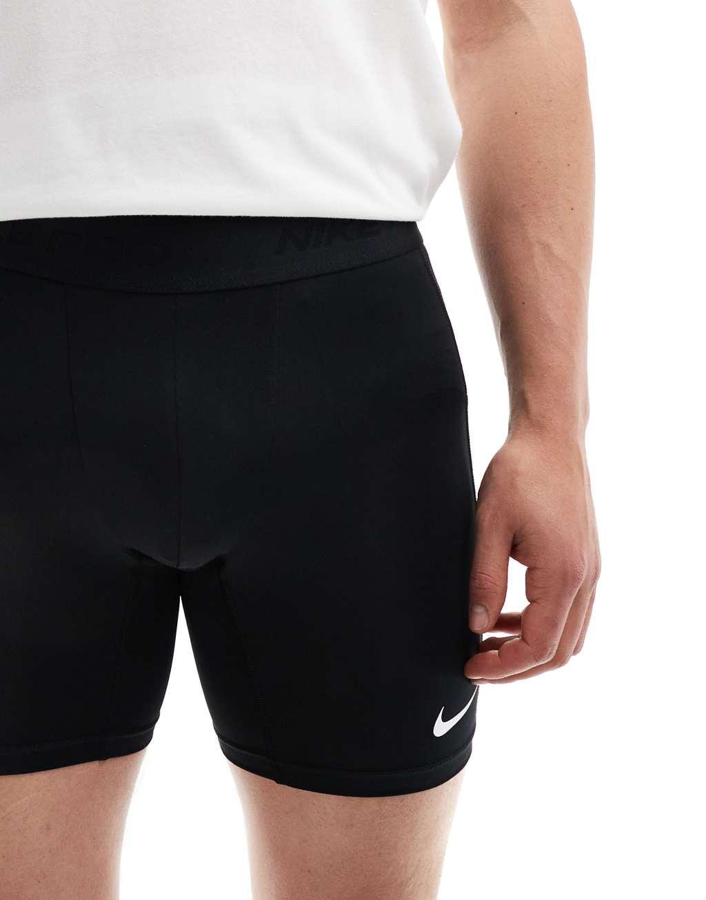 Nike Training Pro tight shorts in black Product Image