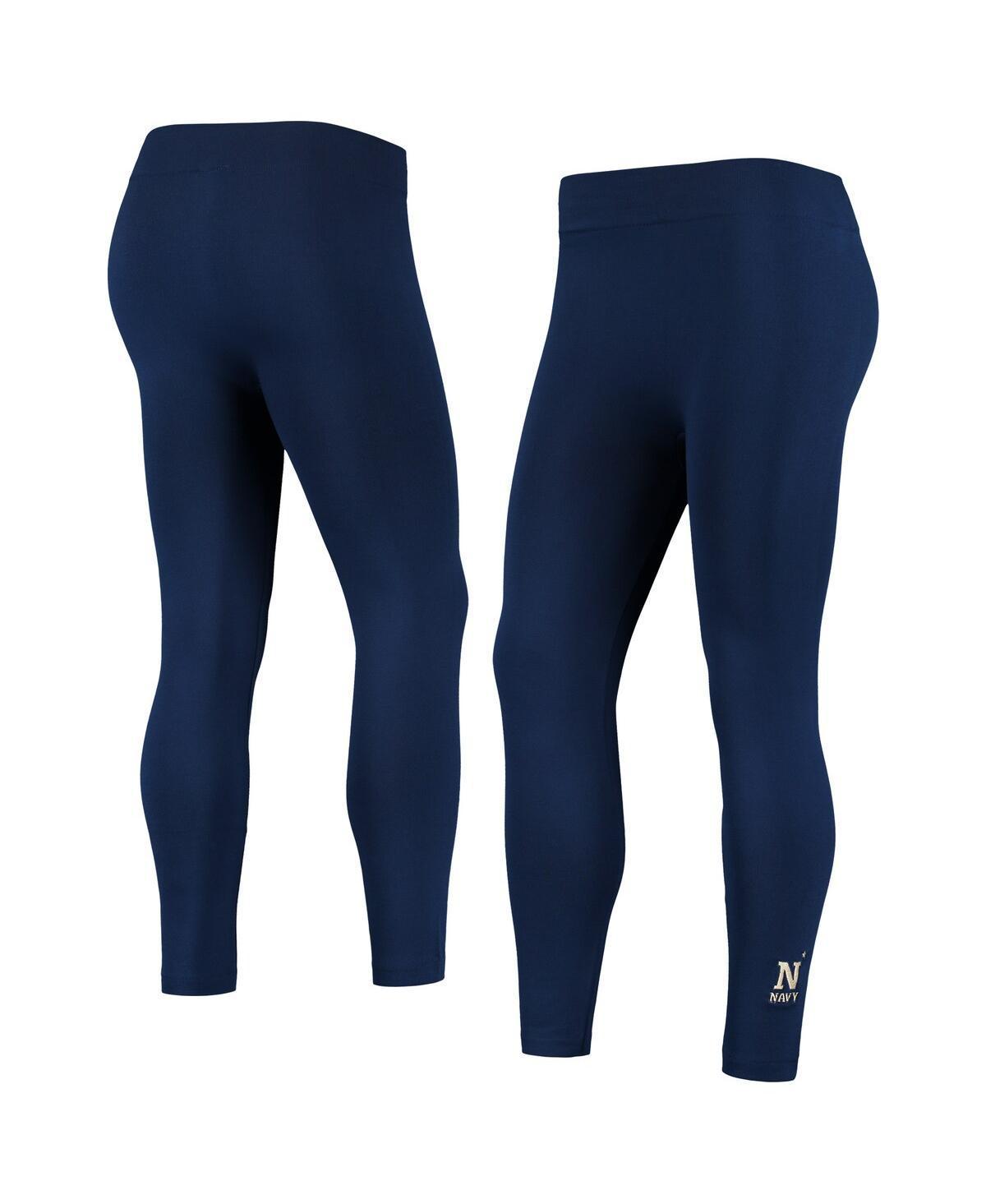 Womens ZooZatz Midshipmen Fleece-Lined Leggings Blue Product Image