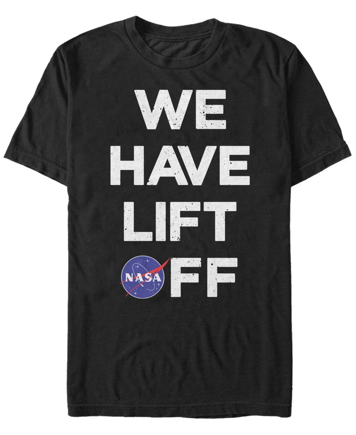 Mens NASA We Have Lift Off Text Stack Logo Tee Product Image