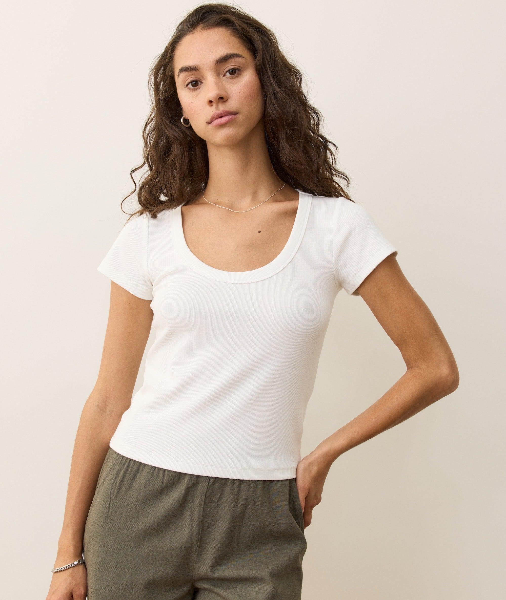 Lexi Rib Sun-In Scoop Tee Product Image