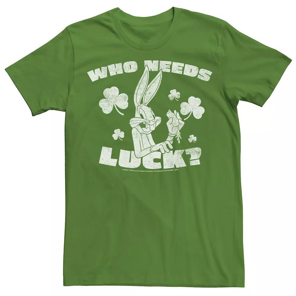 Men's Looney Tunes Bugs What's Luck Tee, Size: Small, Kelly Product Image