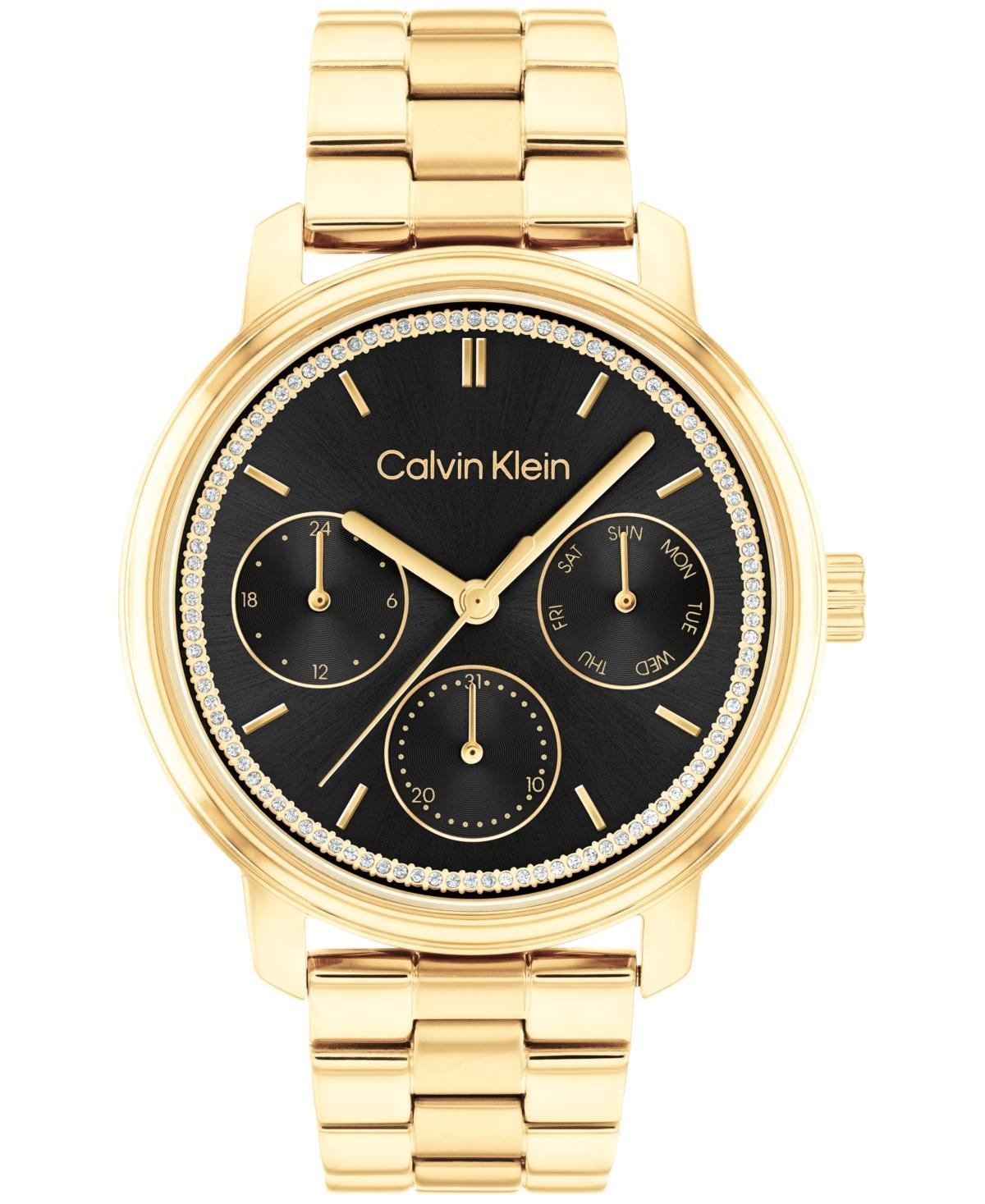 Calvin Klein Womens Gold-Tone Stainless Steel Bracelet Watch 38mm Product Image