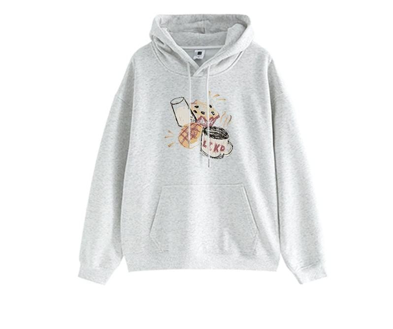 Graphic Print Oversized Hoodie Product Image