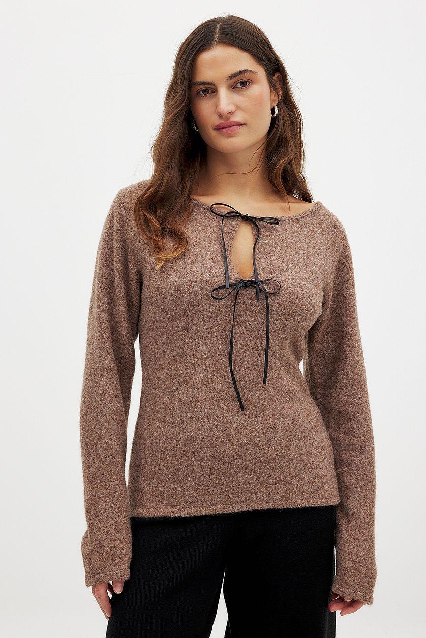 Wool Blend Knitted Top Product Image
