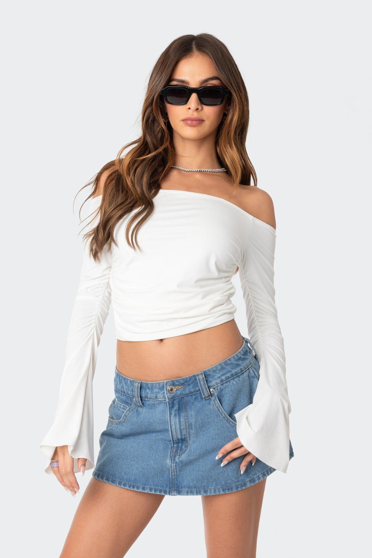 Corey Off The Shoulder Gathered Top Product Image