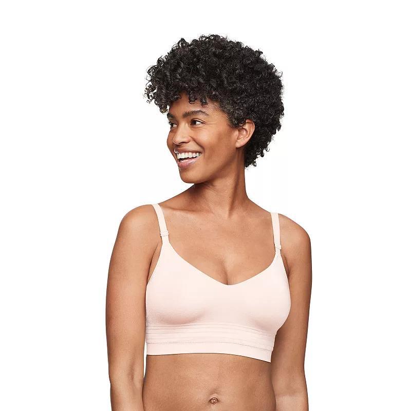 Warners Easy Does It™ Allover Smoothing Seamless Longline Bra RM5501A, Women's, Size: Small, Butterscotch Product Image