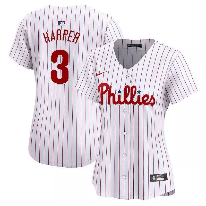Women's Nike Bryce Harper White Philadelphia Phillies Home Limited Player Jersey,  Product Image