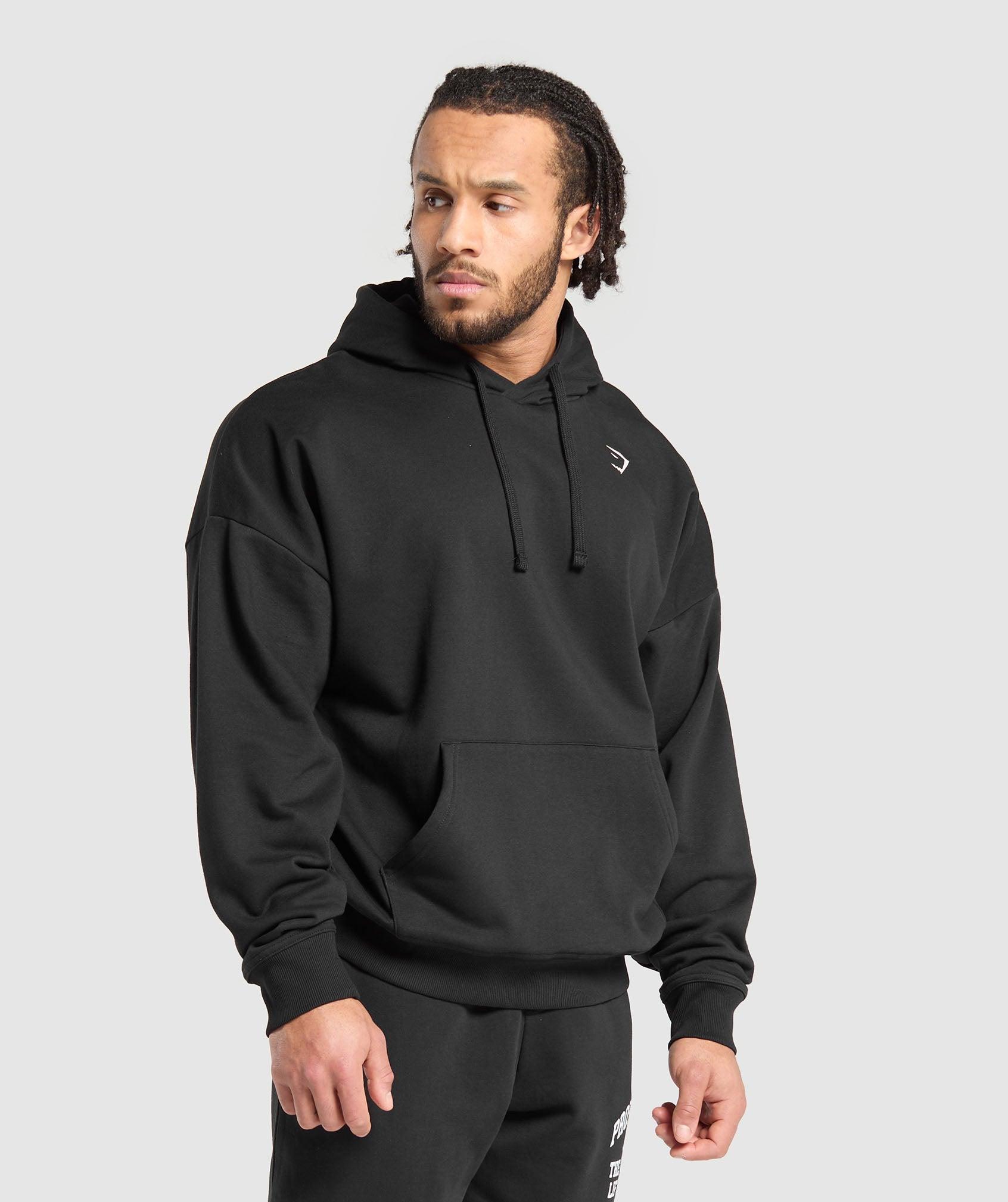 Gymshark Heavy Duty Apparel Hoodie - Black Male Product Image