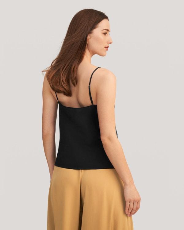 Gentle V Neck Silk Camisole Product Image