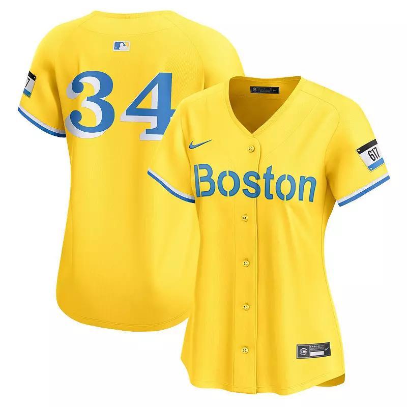 Women's Nike David Ortiz Gold Boston Red Sox City Connect Retired Player Jersey,  Product Image
