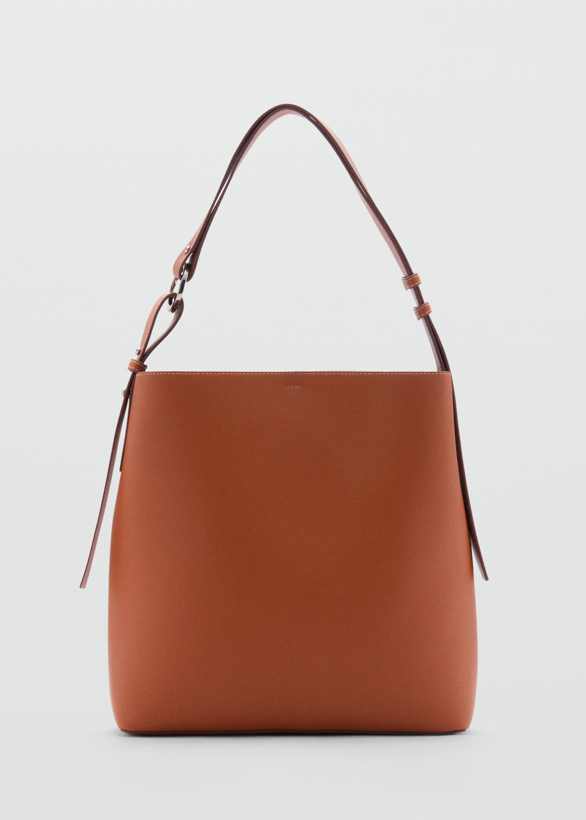 Short handle shopper bag - Women | MANGO USA Product Image