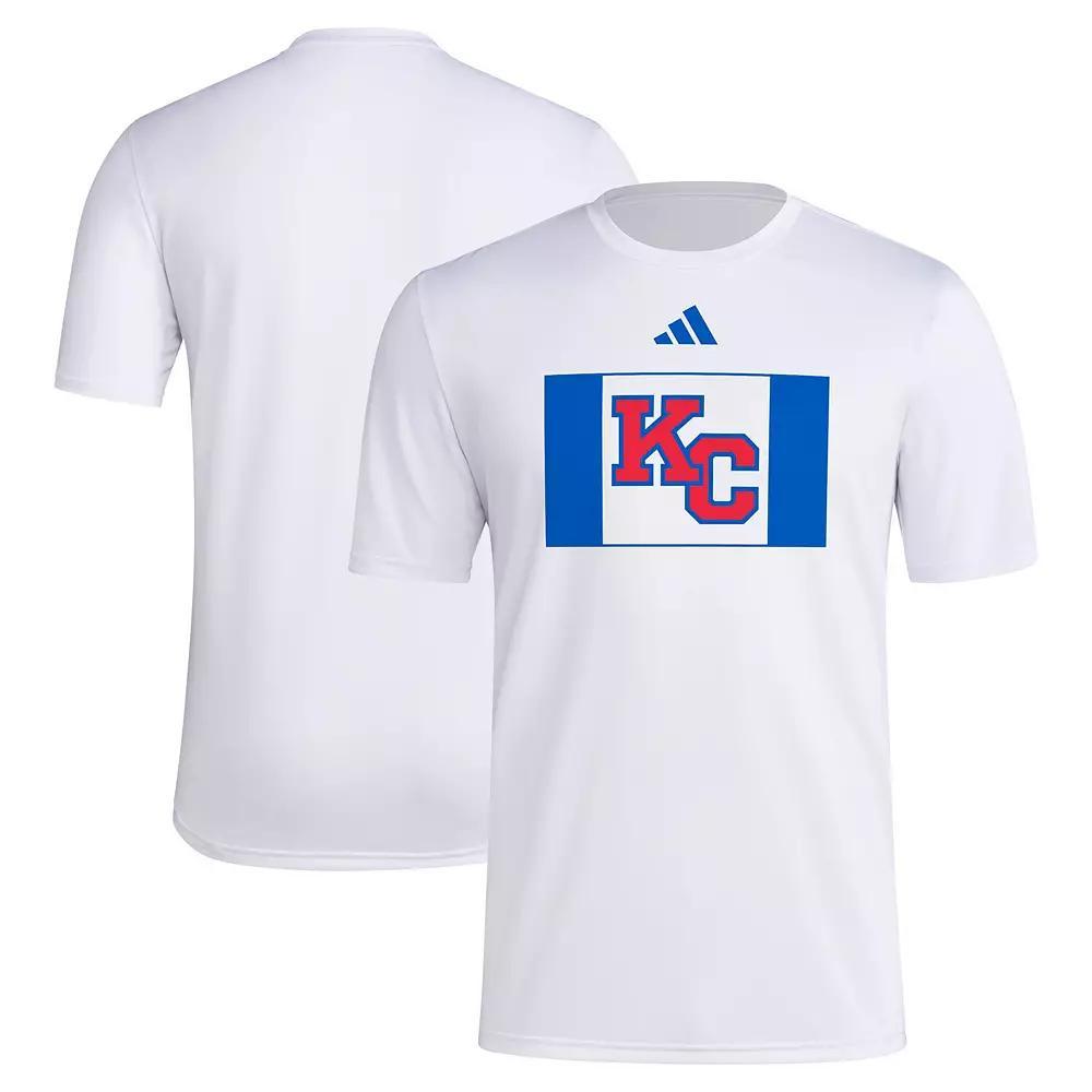 Men's adidas White Kansas Jayhawks 2024 Kansas Product Image